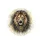 Majestic Lion Head Golden Medallion Black Gold Mane - Wildlife Lover Gift Spare Tire Cover - 5