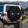 Emerald Eyes Shadowy Forms Cosmic Darkness - Home Decor Gift Spare Tire Cover - 3