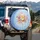 Continuous Floral Petals Vine Tendrils - Nature Lover Gift Spare Tire Cover - 3