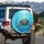 Sea Turtle Swimming Shimmering Ocean Water Dappled Sunlight - Wildlife Lover Gift Spare Tire Cover - 3