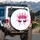 Fuchsia Crown Magenta Jewels Eyelashes - Glamorous Celebration Accessory Spare Tire Cover - 3
