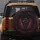 Demonic Monster Face Fangs Glowing Red Eyes - Halloween Party Gift for Horror Fans Spare Tire Cover - 5