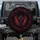 Demonic Monster Face Fangs Glowing Red Eyes - Halloween Party Gift for Horror Fans Spare Tire Cover - 1