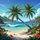 Tropical Ocean Palm Trees Beach Hills - Travel Essentials for Beach Lovers Spare Tire Cover - 6