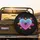 Scribble Neon Glow Love Heart Symbol - Auto Decor Gift Spare Tire Cover - 2