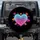 Scribble Neon Glow Love Heart Symbol - Auto Decor Gift Spare Tire Cover - 1