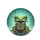 Green Tree Frog Golden-Orange Eyes Smiling - Nature Lover Outdoor Adventure Gift Spare Tire Cover - 4