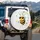 Sunglass Cartoon Bee Geometric Shapes Dots - Everyday Decor Gift for Bee Lover Spare Tire Cover - 3