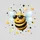 Sunglass Cartoon Bee Geometric Shapes Dots - Everyday Decor Gift for Bee Lover Spare Tire Cover - 6