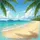 Tropical Paradise Beach Golden Sand Ocean Palms - Outdoor Travel Decor Spare Tire Cover - 6