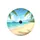 Tropical Paradise Beach Golden Sand Ocean Palms - Outdoor Travel Decor Spare Tire Cover - 4