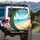 Tropical Paradise Beach Golden Sand Ocean Palms - Outdoor Travel Decor Spare Tire Cover - 3