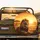 Majestic Resting Male Lion Golden Savanna Grasses African Sunset - Wildlife Lover Gift Spare Tire Cover - 2