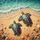 Sea Turtles Seashells Ocean Beach - Wildlife Lover Outdoor Travel Gift Spare Tire Cover - 6