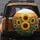 Dense Glowing Sunflowers Lush Foliage Strong Stems Sunset Field - Farmhouse Home Decor Gift Spare Tire Cover - 5
