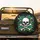 Distressed Skull Crossbones Chains Hearts - Rebel Culture Auto Accessory Spare Tire Cover - 2