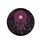 Ornate Dreamcatcher Magenta Roses Pink Feathers Black Filigree - Boho Lifestyle Gift Spare Tire Cover - 4