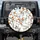 Overlapping White Geese Flock with Orange Beaks - Farmhouse Decor Gift for Bird Watchers Spare Tire Cover - 1