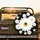 White Daisy Black Field Floral - Home Decor Gift for Flower Lover Spare Tire Cover - 2