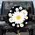 White Daisy Black Field Floral - Home Decor Gift for Flower Lover Spare Tire Cover - 1