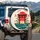 Japanese Torii Gate Red Sun Landscape - Travel Essentials Gift for Japan Lover Spare Tire Cover - 3