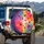 Pink Red Hearts Full Rainbow Sparkles - Love Theme Everyday Vehicle Decor Gift for Loved Ones Spare Tire Cover - 3