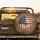 Distressed American Flag Leopard Print - Rugged Off-Road Vehicle Decor Spare Tire Cover - 2