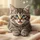 Adorable Fluffy Tabby Kitten Blue Eyes Blep - Cat Lover Home Decor Gift Spare Tire Cover - 6