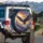 Bald Eagle American Flag Mountains - Independence Day Gift for Veterans Spare Tire Cover - 3