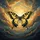 Majestic Butterfly Golden Clouds Sky - Home Decor Gift for Wildlife Lovers Spare Tire Cover - 6