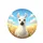 Fluffy White Llama Wildflower Meadow Blue Sky - Llama Lover Home Decor Gift Spare Tire Cover - 4