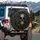 Obsidian Faceted Geometric Skull Gold Teeth Shards Polygons - Everyday Vehicle Accessory Spare Tire Cover - 3