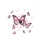 Pink Monarch Butterflies Pink Flowers White Backdrop - Garden Lover Gift for Women Spare Tire Cover - 4