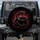 Coiled Black Mamba Snake Fangs Red Eyes Crimson Glow - Exotic Animal Lover Gift Spare Tire Cover - 1