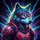 Cyberpunk Wolf Cybernetic Armor Goggles Lightning - Sci-Fi Car Accessory Gift for Enthusiasts Spare Tire Cover - 6