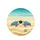Blue Sea Turtles Heart Pristine Golden Sand Starfish Ocean - Wildlife Lover Gift Spare Tire Cover - 4