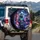 Panda DJ Tiger Neon Rave Club Scene Laser Lights Confetti - Party Music Lover Gift Spare Tire Cover - 3