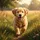 Joyful Golden Retriever Puppy Running Green Field - Dog Lover Auto Accessory Gift Spare Tire Cover - 6