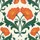 Orange Red Floral Golden Stamen Green Foliage - Home Decor Gift for Garden Lover Spare Tire Cover - 6
