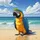 Blue Yellow Macaw Plumage Tropical Ocean Sandy Beach - Wildlife Lover Travel Gift Spare Tire Cover - 6