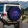 Luminous Neon Heart Hands Light Trails Reflections - Vehicle Decor Gift Spare Tire Cover - 3