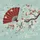 White Red Cherry Blossom Branch Japanese Sensu Fan Unryu Cloud - Home Decor Gift Spare Tire Cover - 6