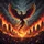 Fiery Phoenix Ruined City - Car Accessory Spare Tire Cover - 6