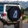 Glowing Cat Fireflies Cosmic Night - Travel Essentials for Cat Lovers Spare Tire Cover - 3