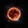 Fiery Orange Full Moon Galactic Stars Nebulae - Outdoor Adventure Gear for Space Lover Spare Tire Cover - 6