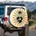 Skeleton Beanie Coffee Mug Peace Sign - Coffee Lover Vehicle Decor Spare Tire Cover - 3