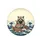 Raccoon Eating Sushi Great Wave Ocean - Sushi Lover Gift Spare Tire Cover - 4