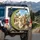 Happy Alpacas Driving Car Yellow Sunglasses Road Trip Journey Alpaca Lover Gift Spare Tire Cover - 3