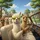 Happy Alpacas Driving Car Yellow Sunglasses Road Trip Journey Alpaca Lover Gift Spare Tire Cover - 6
