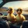 Ducklings Sunglasses Steering Open Road View - Road Trip Vehicle Decor Gift Spare Tire Cover - 6